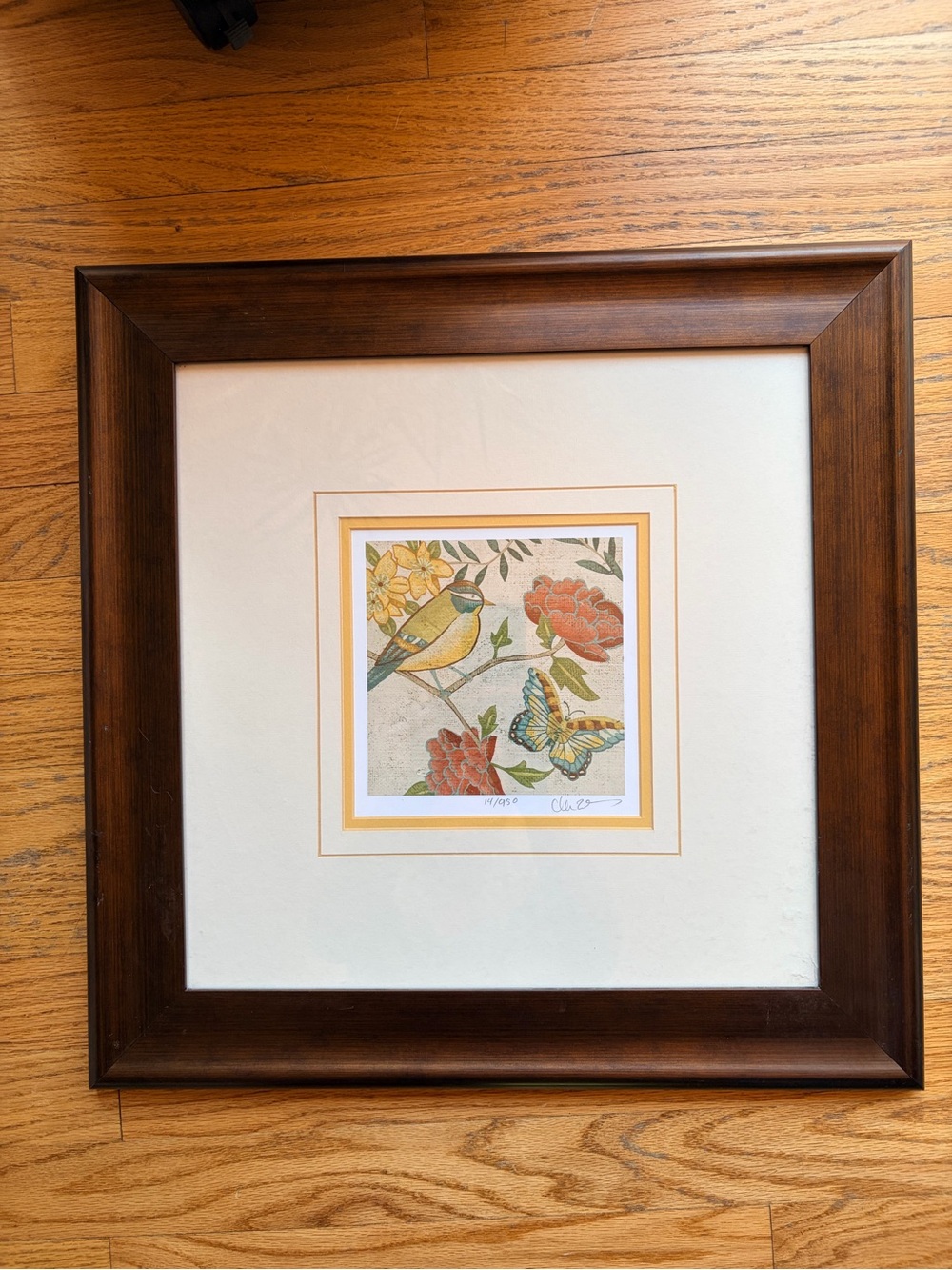 Set of 2 Framed, Signed & Numbered CHARIKLIA ZARRIS Songbird Giclee Prints - Picture 5 of 6